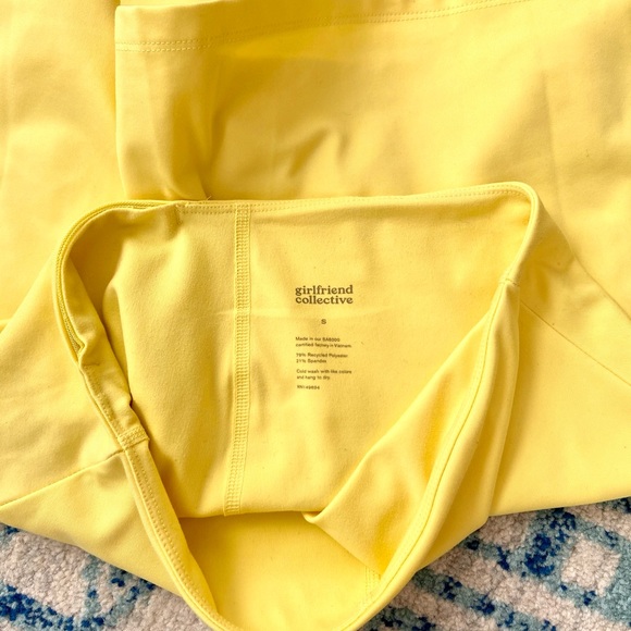 SOLD Girlfriend Collective Skort in Lemon - Picture 8 of 9
